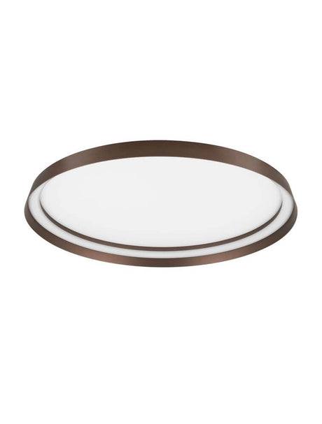 Ormi plafonnier Ø 60 cm 2700, 4000K avec cadre en aluminium noir et diffuseur en acrylique blanc