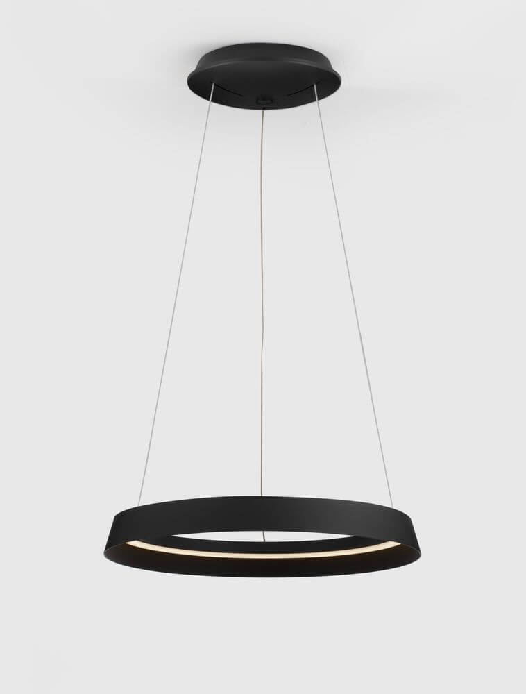 Ormi Pendelleuchte Ø 45cm 2700, 3000K in schwarz mit dimmbarer TRIAC-Funktion.