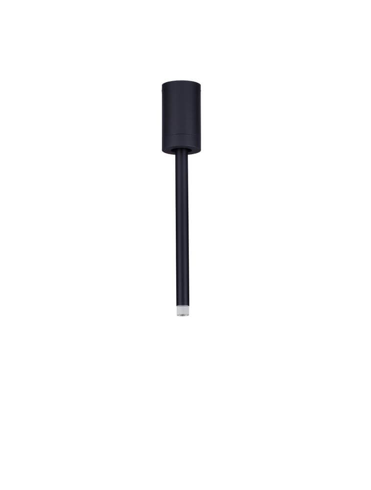 Ornos Deckenleuchte Ø 5cm H 29,5cm 3000K in eleganter schwarzer Ausführung.