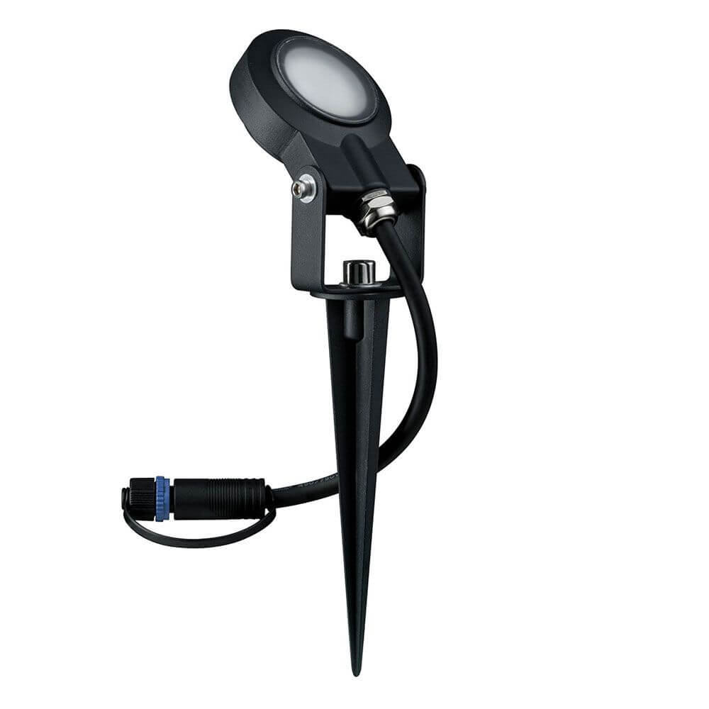LED Plug & Shine Außenstrahler Sting 100° IP67 3000K Anthrazit mit Erdspieß zur Pflanzenbeleuchtung.