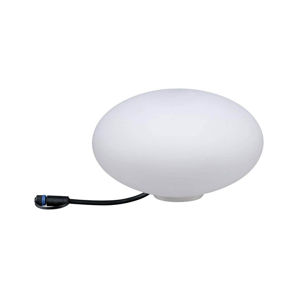 LED Plug & Shine Lichtobjekt Stein Ø 28cm IP67 24V 3000K 235lm auf einem weißen Hintergrund