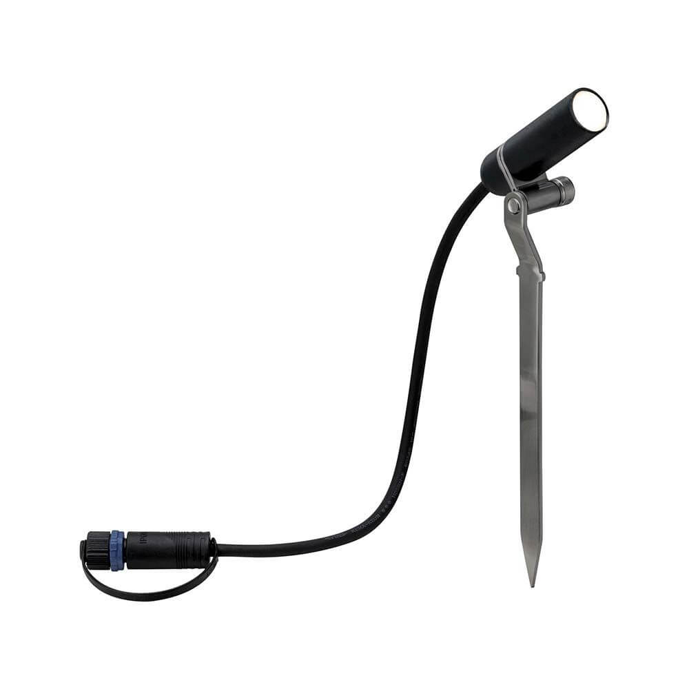 LED Plug & Shine Spot Plantini Erweiterungsset 24V 3000K 3x2, 5W, wetterfester Spot mit flexiblem Anschlusskabel und Erdspieß.