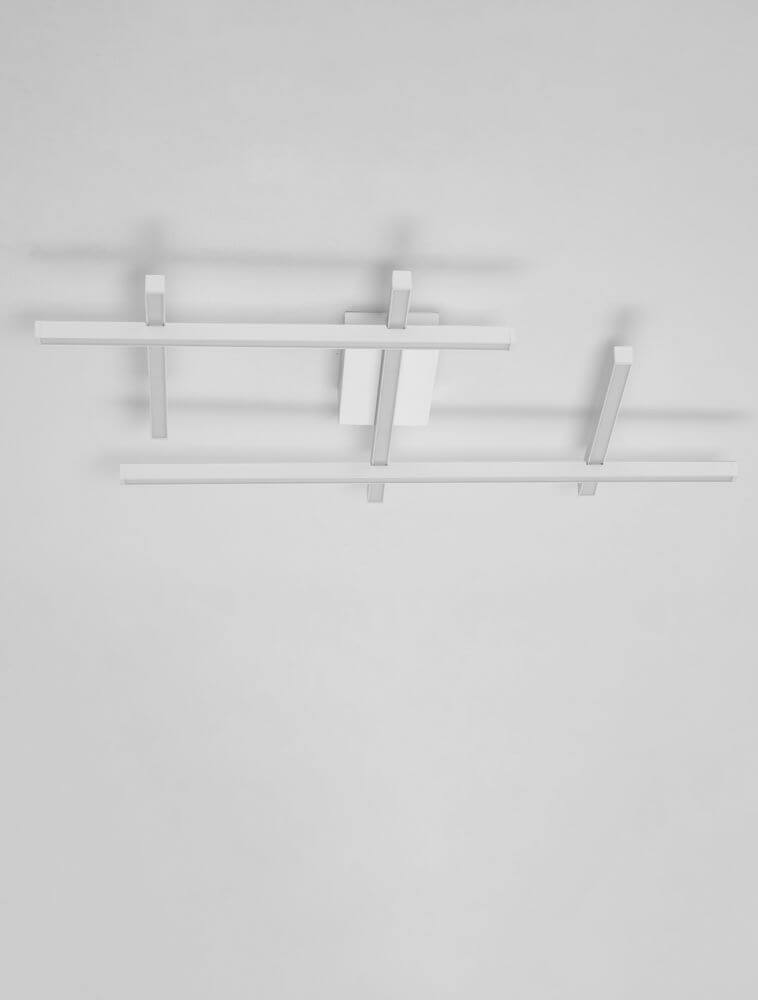 Pace LED Deckenleuchte 80cm 5-flammig 3000K Weiß - modern und elegant für Schlafzimmer und Wohnzimmer.