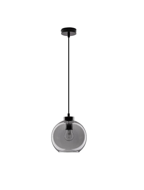 Lampada a ciondolo Palmer Ø 20 cm nero, fumo