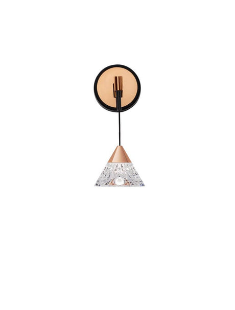 Paluz LED Wall Light 3000k Nero, oro rosa