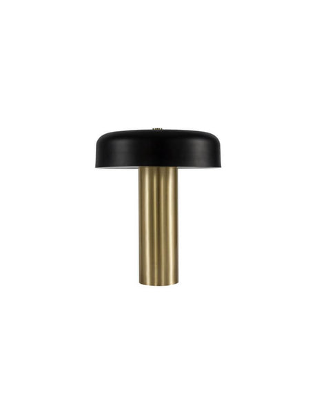Lámpara de mesa LED de pandora 3000k negro, dorado