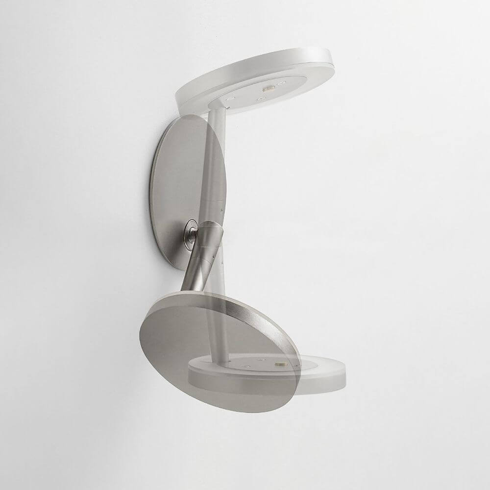 Panzeri Bella built-in LED wall lamp touch switch with a swivel lamp arm and an adjustable lamp head.