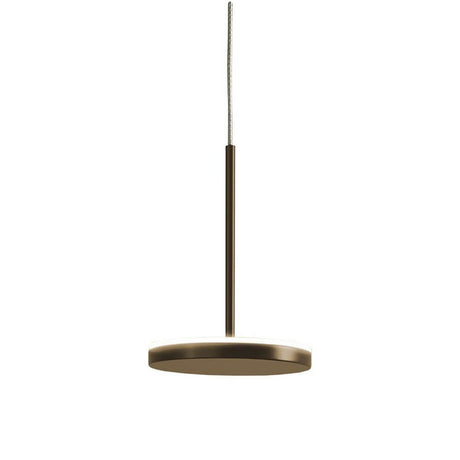 Panzeri Bella LED-Pendelleuchte direkt oder indirekt in minimalistischem Design mit runder, flacher Leuchte.