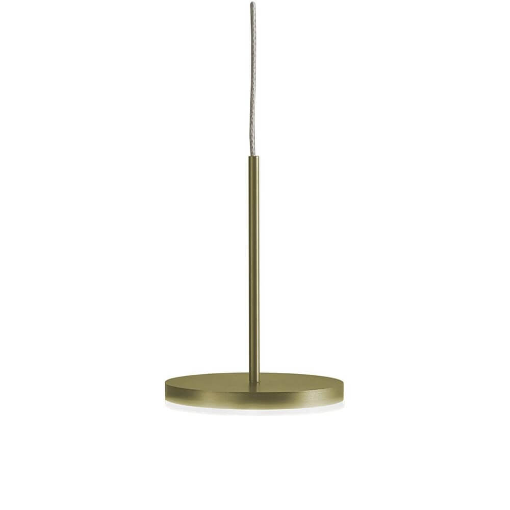 Bella LED-Pendelleuchte von Panzeri mit minimalistischem Design und warmweißer Beleuchtung.