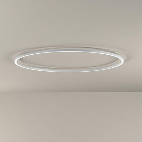 Panzeri Brooklyn LED-ring ceiling light in a modern, round design made of aluminum for elegant lighting.