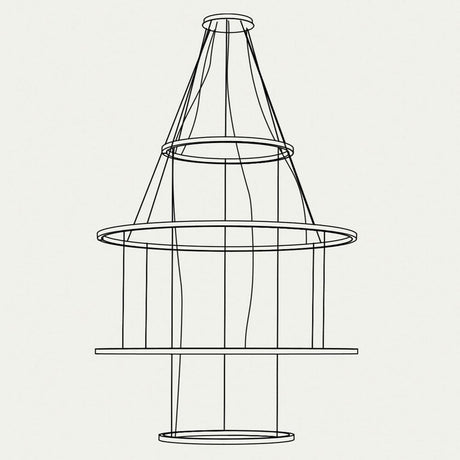 Produktbilde av Panzeri Brooklyn flerfoldig baldakin 40 cm for opptil 4 ringer eller halvringer.
