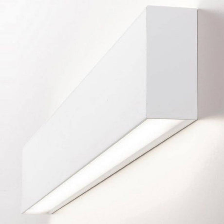 Applique murale Panzeri Giano LED à éclairage indirect/direct au design moderne, lumière éclatante pour bureaux et couloirs.