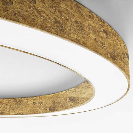 Panzeri Silver Ring LED-riippuvalaisin himmennettävä, moderni rengasvalaisin kultasävyisellä muotoilulla ja LED-valaistuksella.
