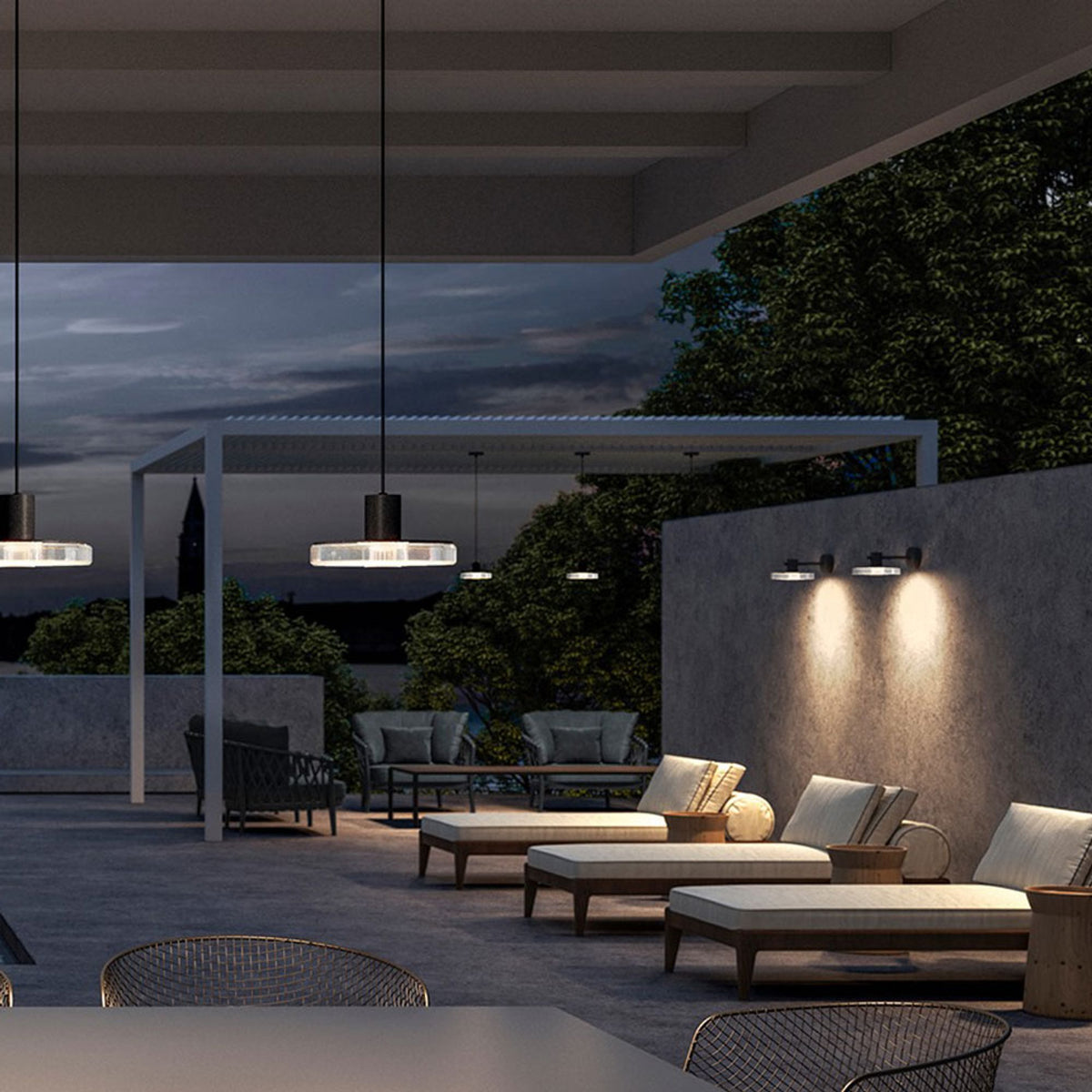 Panzeri Venexia LED-Außenwandleuchte IP65 (8)