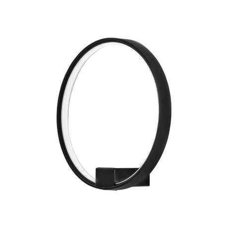 Applique da parete Panzeri Zero Round LED anello in design minimalista nero