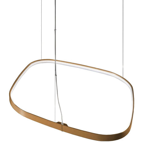 Panzeri Zero Square LED-riippuvalaisin elegantissa muodossa, epäsuoralla LED-valolla ja korkealaatuisella alumiiniprofiililla.