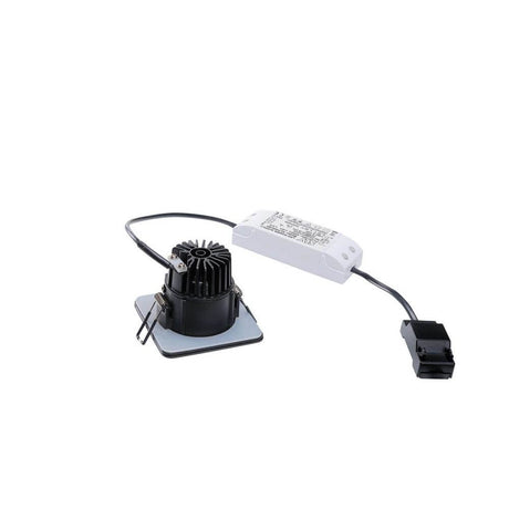 Candeeiro de teto embutido Patta-I redondo branco 9W 38° 3000K