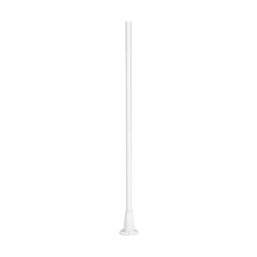 Pegasus stolpe til lamper Hvit – elegant, slank lampestolpe i hvitt for stilfull belysning.