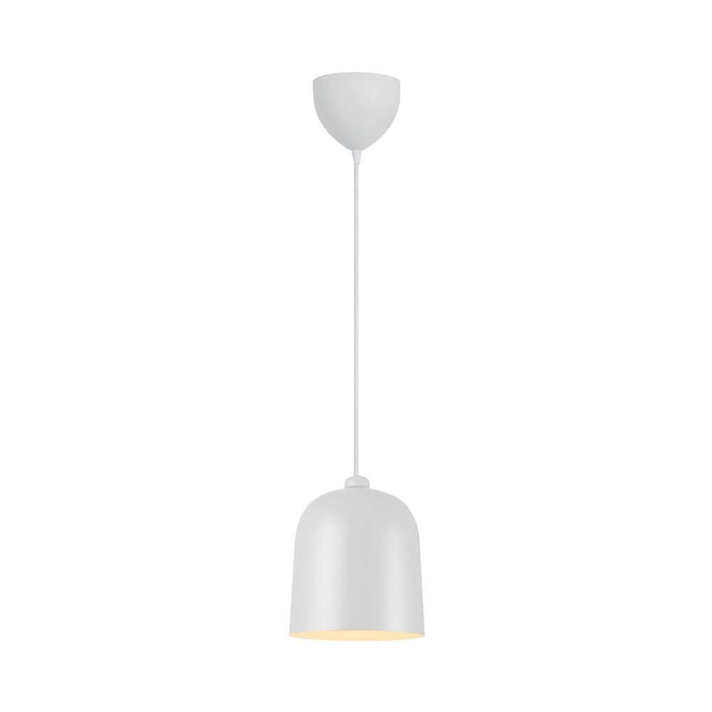 Pendelleuchte Angle in Weiß mit industriellem Design von Maria Berntsen, ideal für stilvolle Beleuchtung.