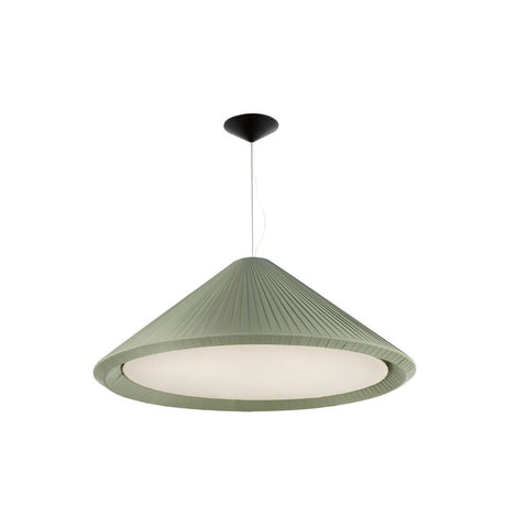 Pendelleuchte HUE-IN Ø 130cm Olivgrün in modernem Design, ideal für stilvolle Raumbeleuchtung.