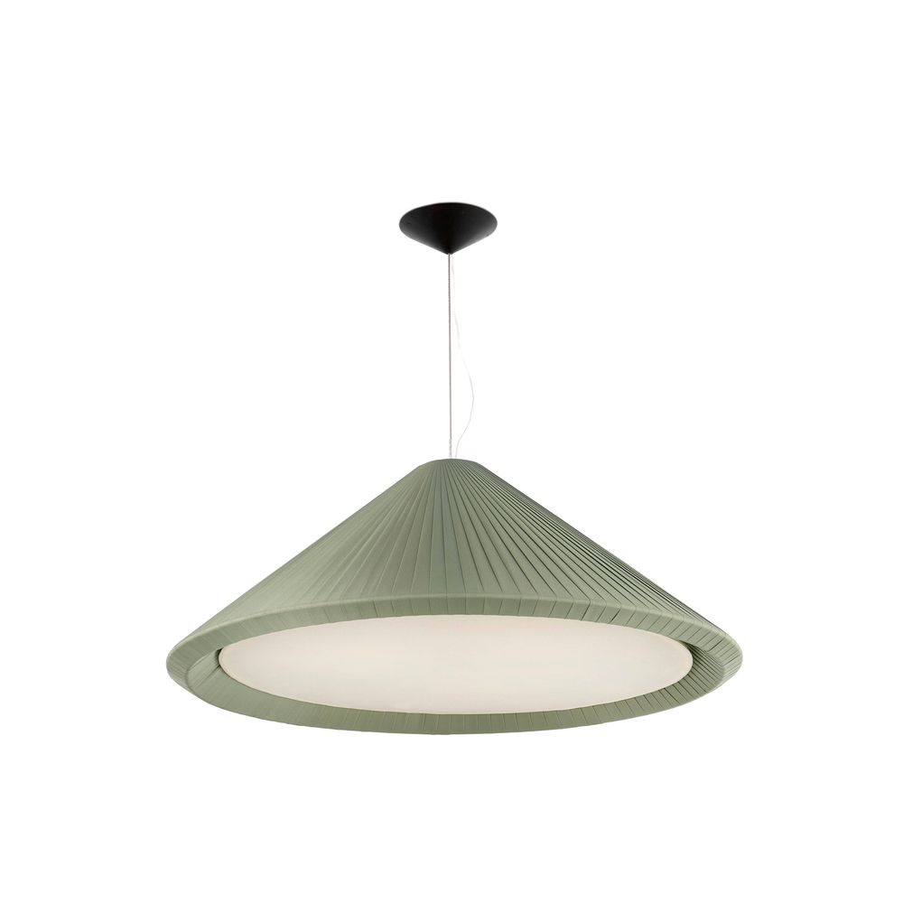 Pendelleuchte HUE-IN Ø 130cm Olivgrün in modernem Design, ideal für stilvolle Raumbeleuchtung.
