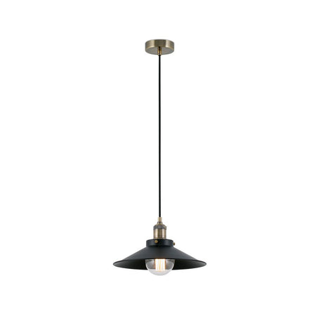 Pendelleuchte MARLIN Goldfarben, Schwarz – elegante Hängelampe in schwarz mit goldfarbenen Akzenten.