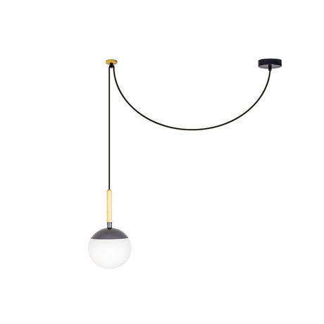 MINE pendel lys mørkegrå med et moderne design og elegant lys krop.