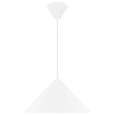 Pendelleuchte Nono 49 in schlichtem, geometrischem Design mit Acryldiffusor für blendfreies Licht.