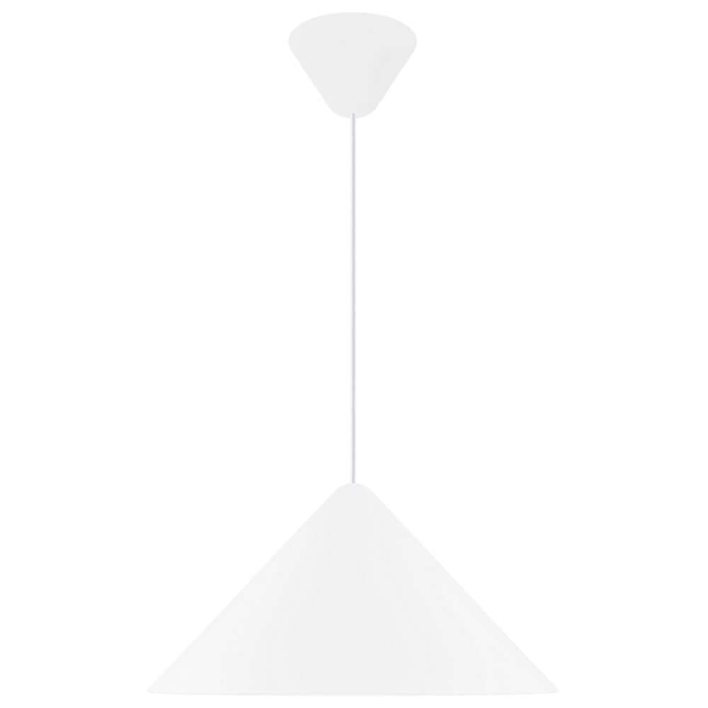 Pendelleuchte Nono 49 in schlichtem, geometrischem Design mit Acryldiffusor für blendfreies Licht.