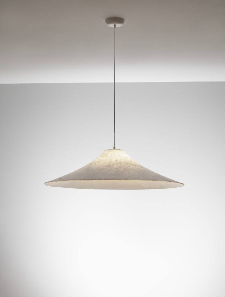 Pendelleuchte Pendelleuchte Weiß – elegante, moderne Lampe aus Acryl und Seide, perfektes Schlafzimmerlicht.