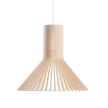 Puncto 4203 pendant light made of wood Ø 45cm in a modern Scandinavian design made of birch wood.