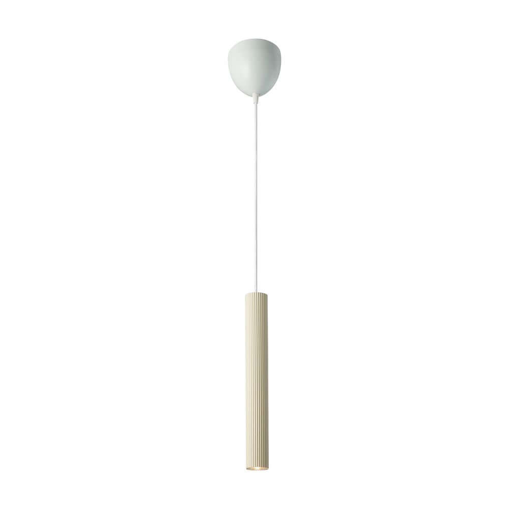 Pendelleuchte Vico mit minimalistischer, gerippter Oberfläche in skandinavischem Design.