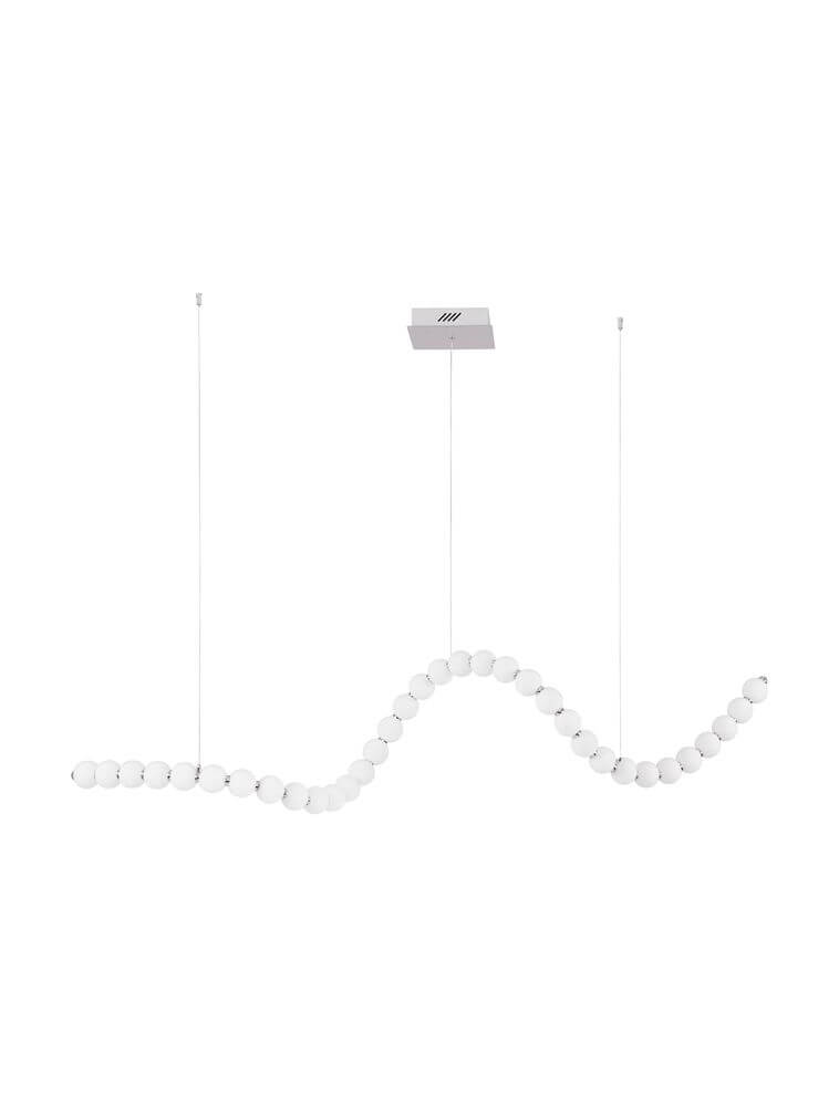 Perla LED Pendelleuchte 34-flammig 3000K Fernbedienung - elegante und moderne Lichtquelle mit Opalglas.