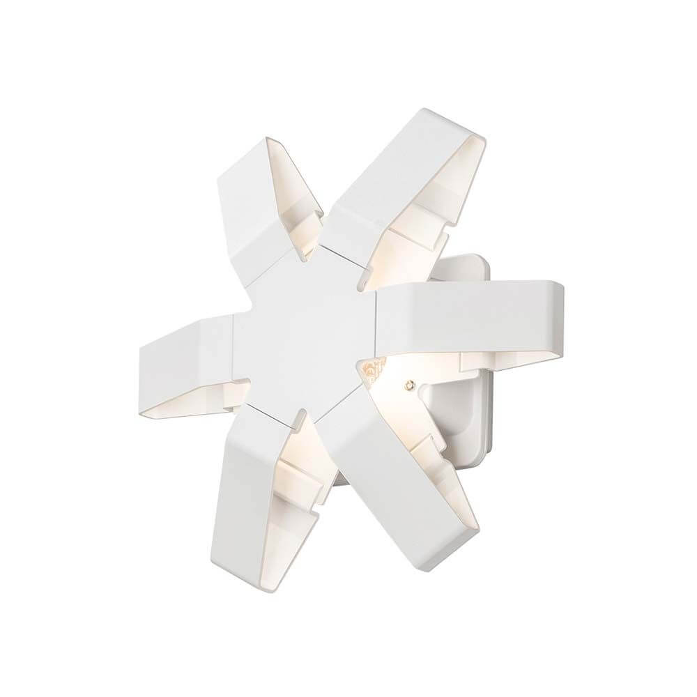 Pescara LED Außen-Wandleuchte Weiß, klares Acrylglas in modernem Design für Außenbereich und Garten.