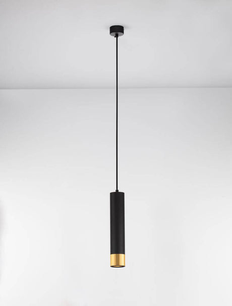 Picto Pendant Lamp GU10 Ø 6 cm nero, oro