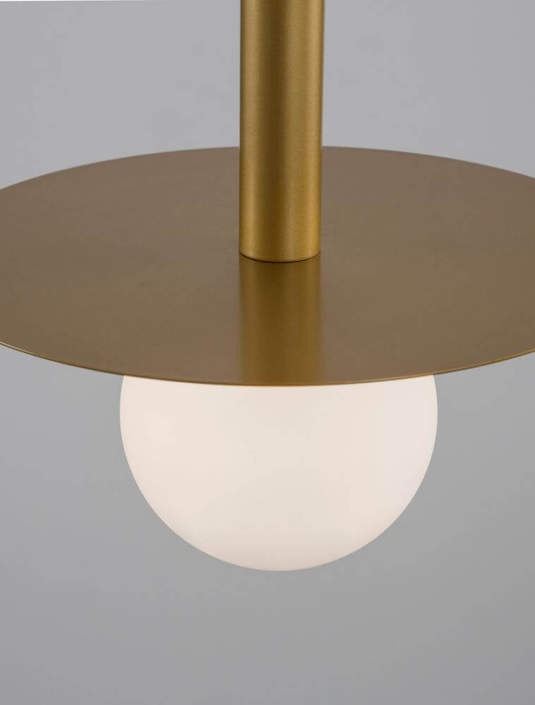 Pielo Pendelleuchte G9 Ø 22cm in elegantem Design aus Metall und Glas mit runder Leuchte