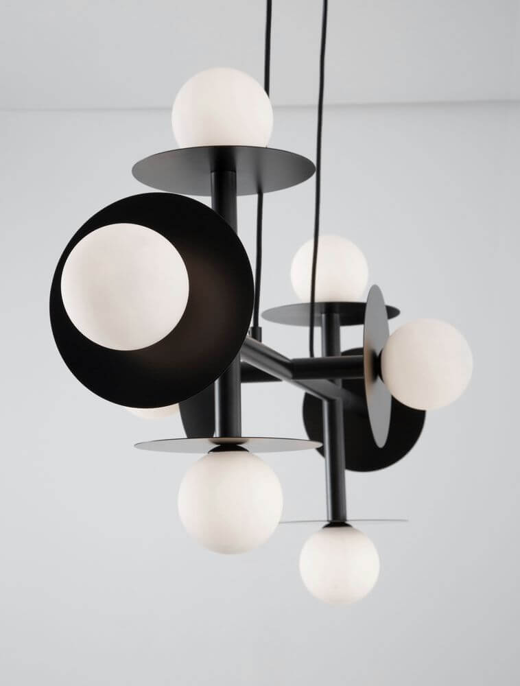 Stilvolle Pielo Pendelleuchte G9 Balken 32cm8-flammig mit modernem Design aus Metall und Glas.