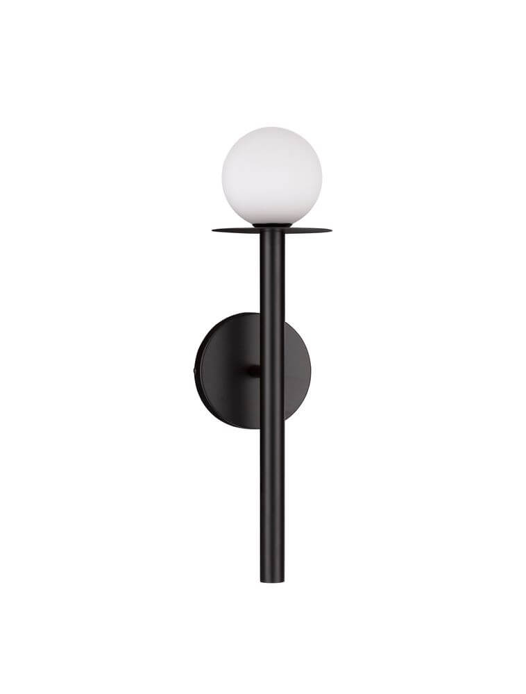 Pielo Wandleuchte G9 H 45cm in modernem Design aus Metall und Opalglas, elegante Wandbeleuchtung für Ihr Zuhause.
