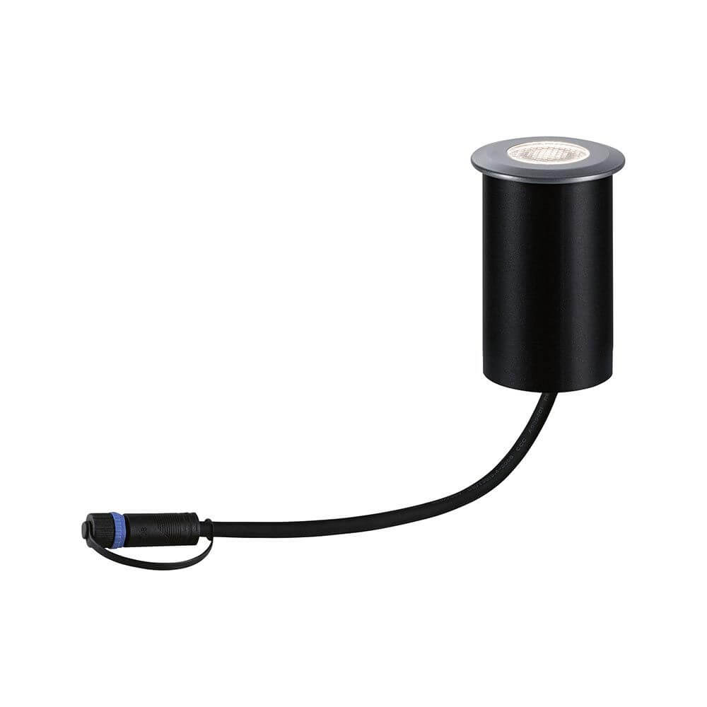 Plug & Shine LED Boden Einbaustrahler Grau IP67 mit wetterbeständiger Bauweise und optimaler Lichtverteilung.