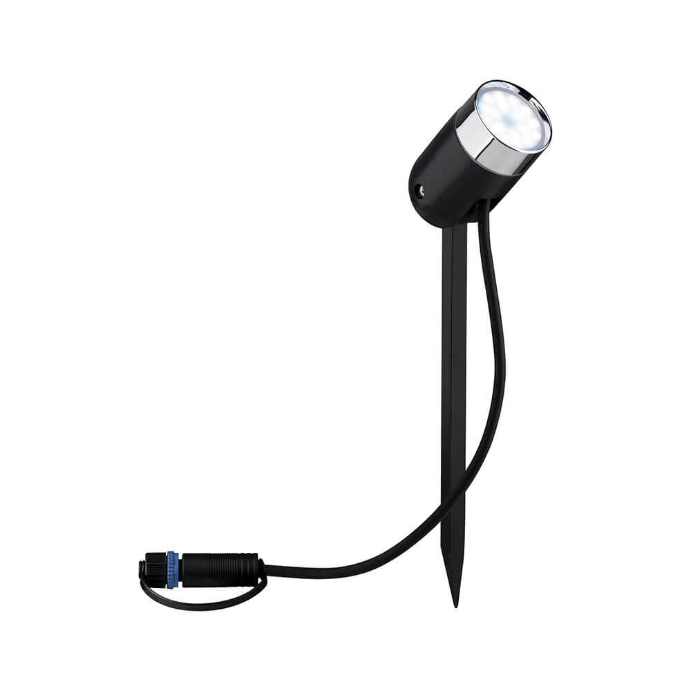 Plug & Shine LED Gartenstrahler Smart Home Zigbee Anthrazit IP65 mit Erdspieß