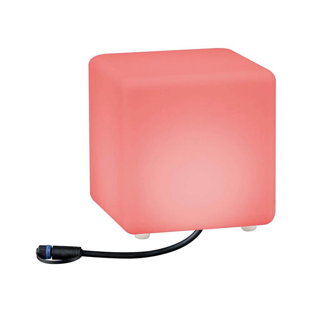 Plug & Shine LED Cube in Rosa, IP65, smart und dekorativ für Garten und Balkon