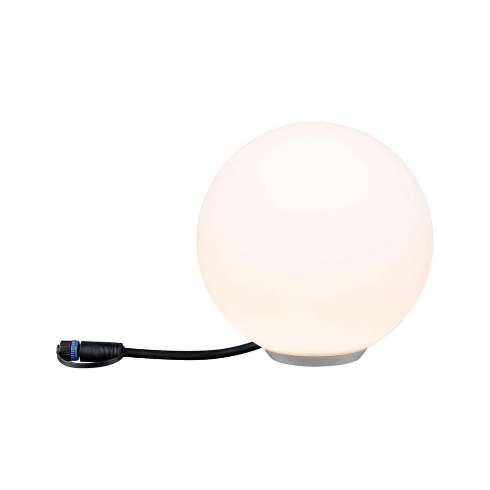 Plug & Shine LED Globe Lichtobjekt, 20 cm, smartes ZigBee Steuerung, dekorativ für Garten und Balkon, Farbe einstellbar.