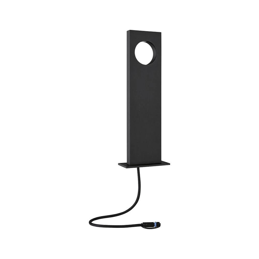 Plug & Shine LED Pollerleuchte Ivo IP65 Grau in modernem Design, wetterbeständig und ideal für den Garten.