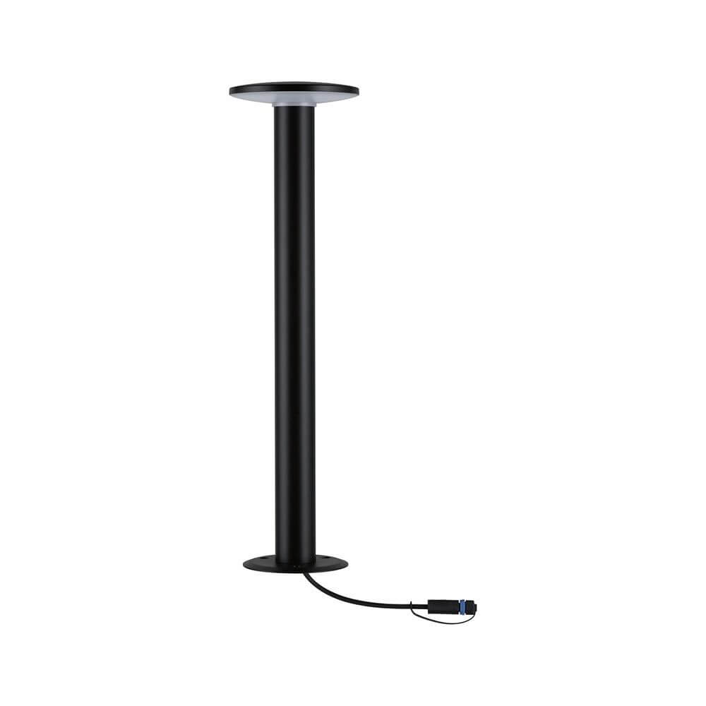 Plug & Shine LED Pollerleuchte Plate Anthrazit mit 360 Grad Ausstrahlwinkel für optimale Gartenbeleuchtung.