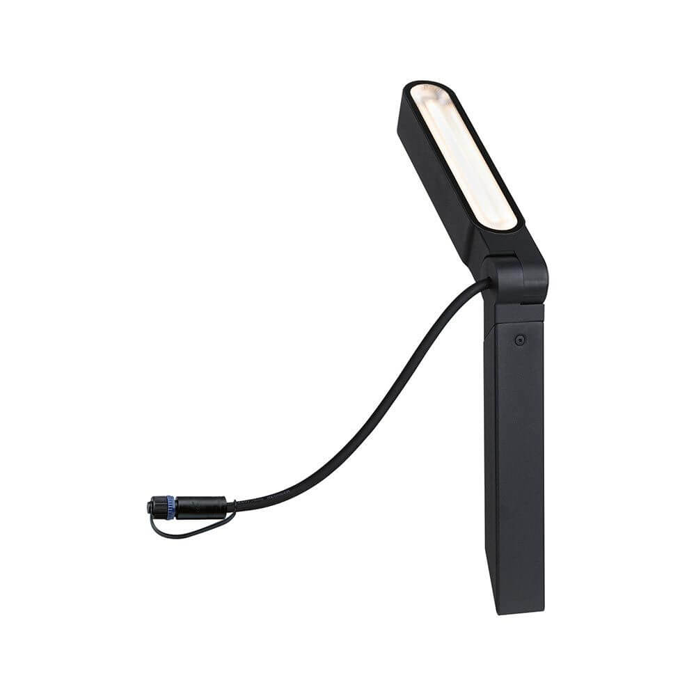 Plug & Shine LED Einzelstrahler Ito Anthrazit, modernes Design für hohe Objekte im Garten, IP65, hochwertige Lichtqualität.