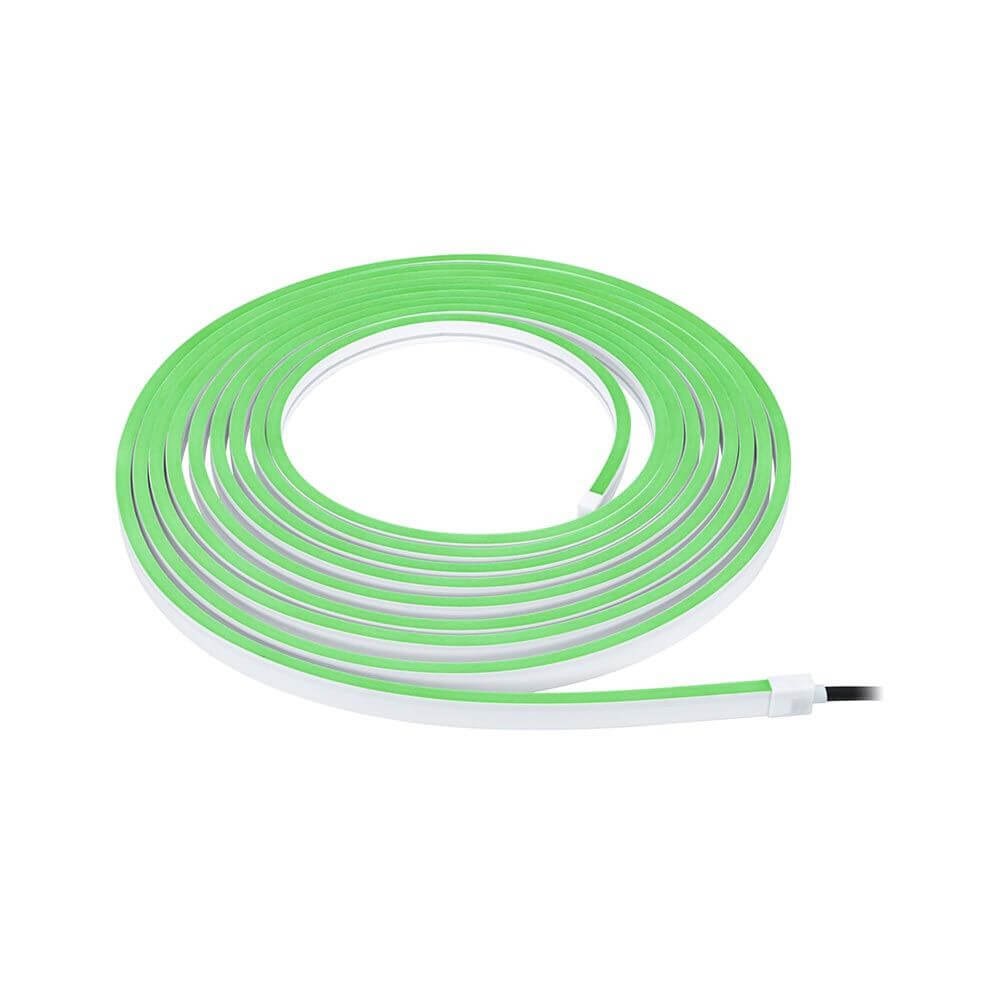 Plug & Shine LED Strip in grün, wetterfest, RGB, smarte Steuerung für vielseitige Beleuchtung im Zuhause.