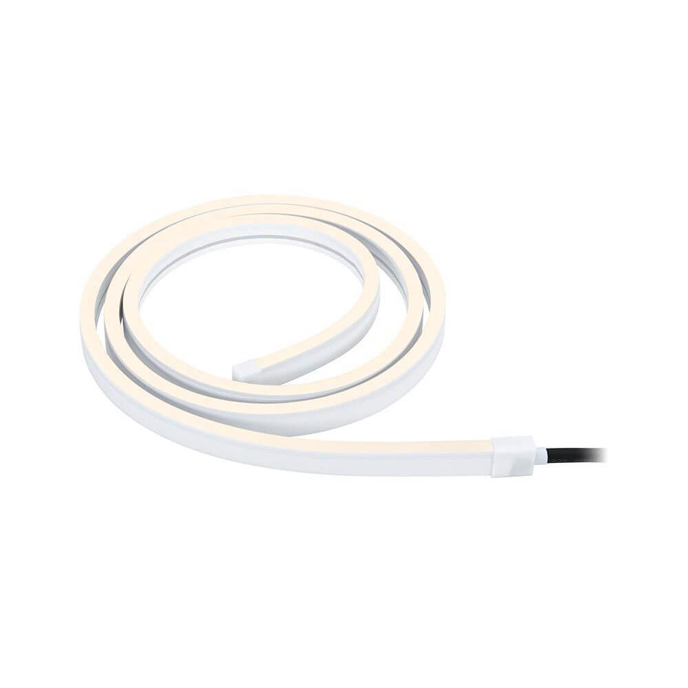 Plug & Shine LED Strip 200cm Smart Home Zigbee Smooth IP67 Weiß aufgerollt, ideal für flexibles Lichtdesign.