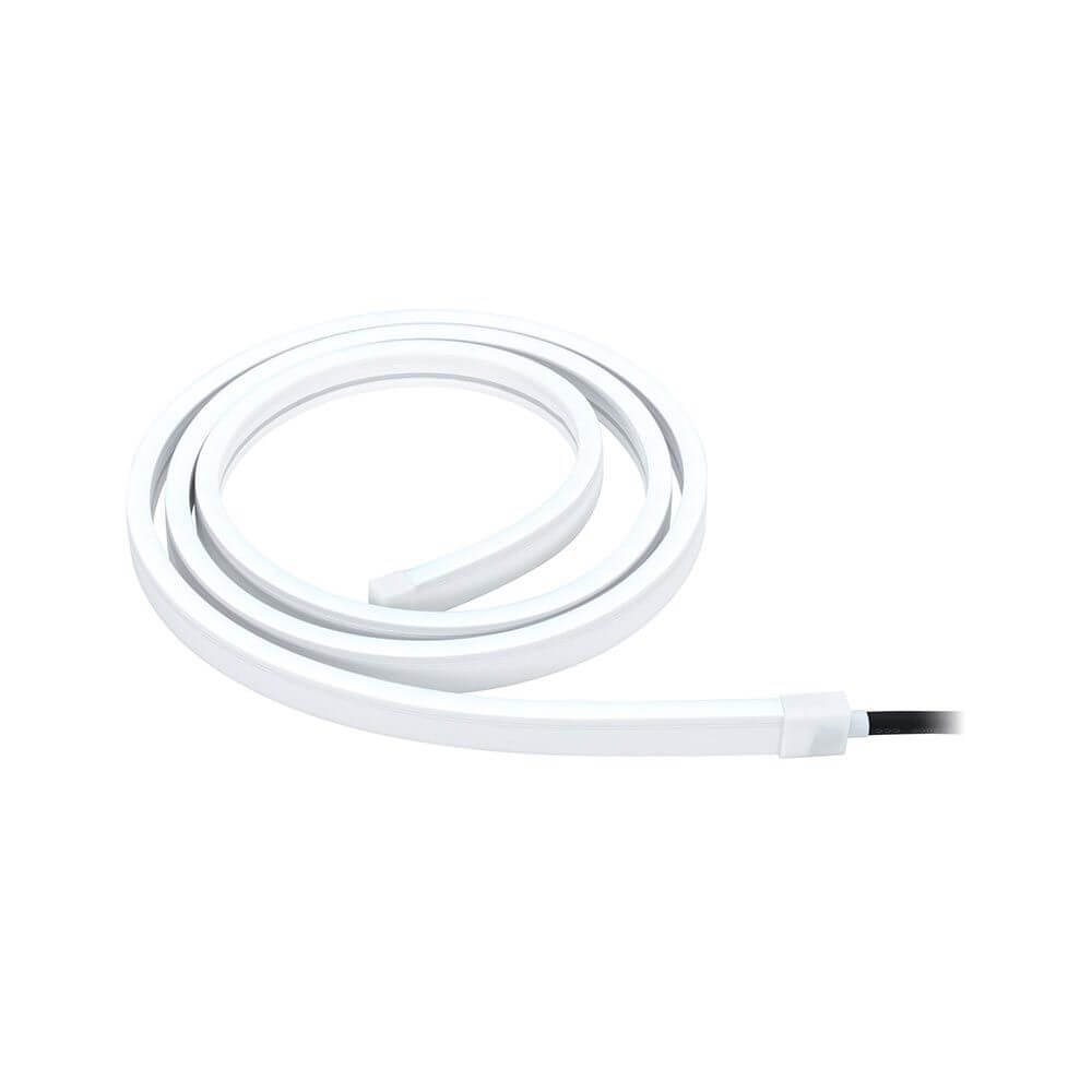 Plug & Shine LED Strip 200cm Smart Home Zigbee Smooth IP67 Weiß, flexibles LED-Lichtband in Weiß.