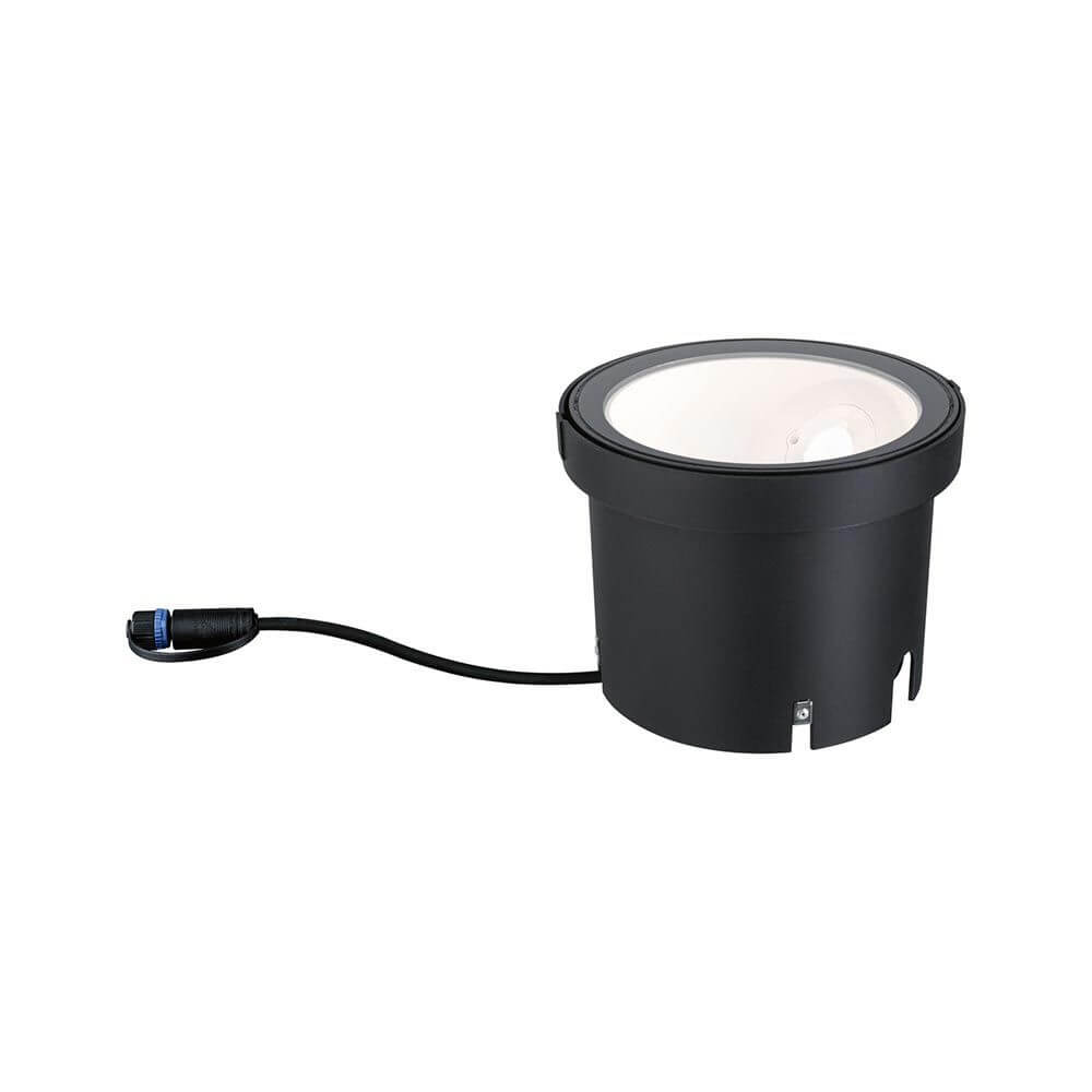 Plug & Shine LED Wandfluter Ocos Anthrazit IP67 in modernem Design mit Sicherheitsglas.