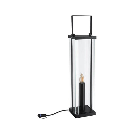 Lampadaire lanterne Plug & Shine Classic Anthracite avec LED source lumineuse et un design élégant pour l'extérieur.
